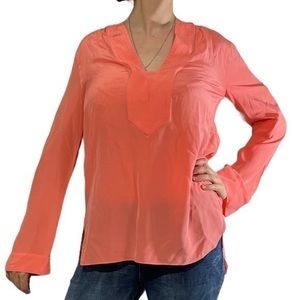BCBG Coral Long Sleeve Blouse Small